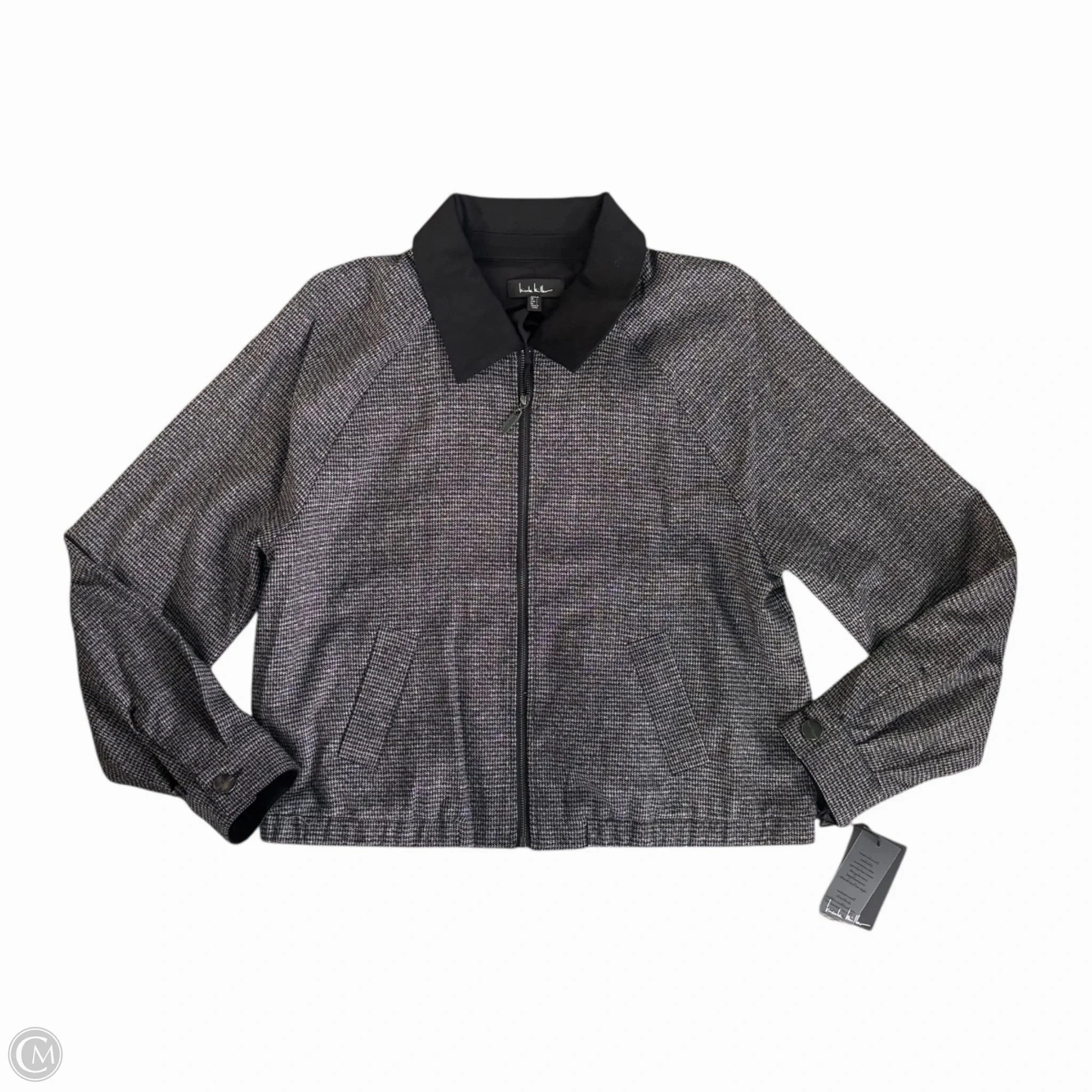 Seamless Bonding No Smell Jacket Other By Nicole Miller In Black & Grey, Size: M