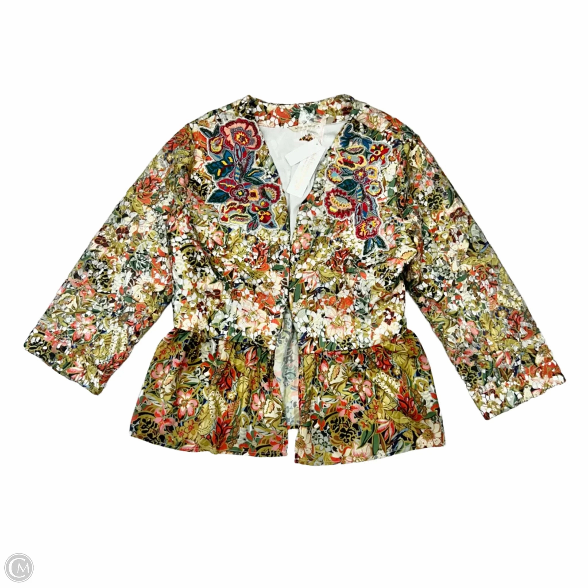 Jacket Other By Soft Surroundings In Floral Print, Size: L Packable Construction Comfy Fit Piece