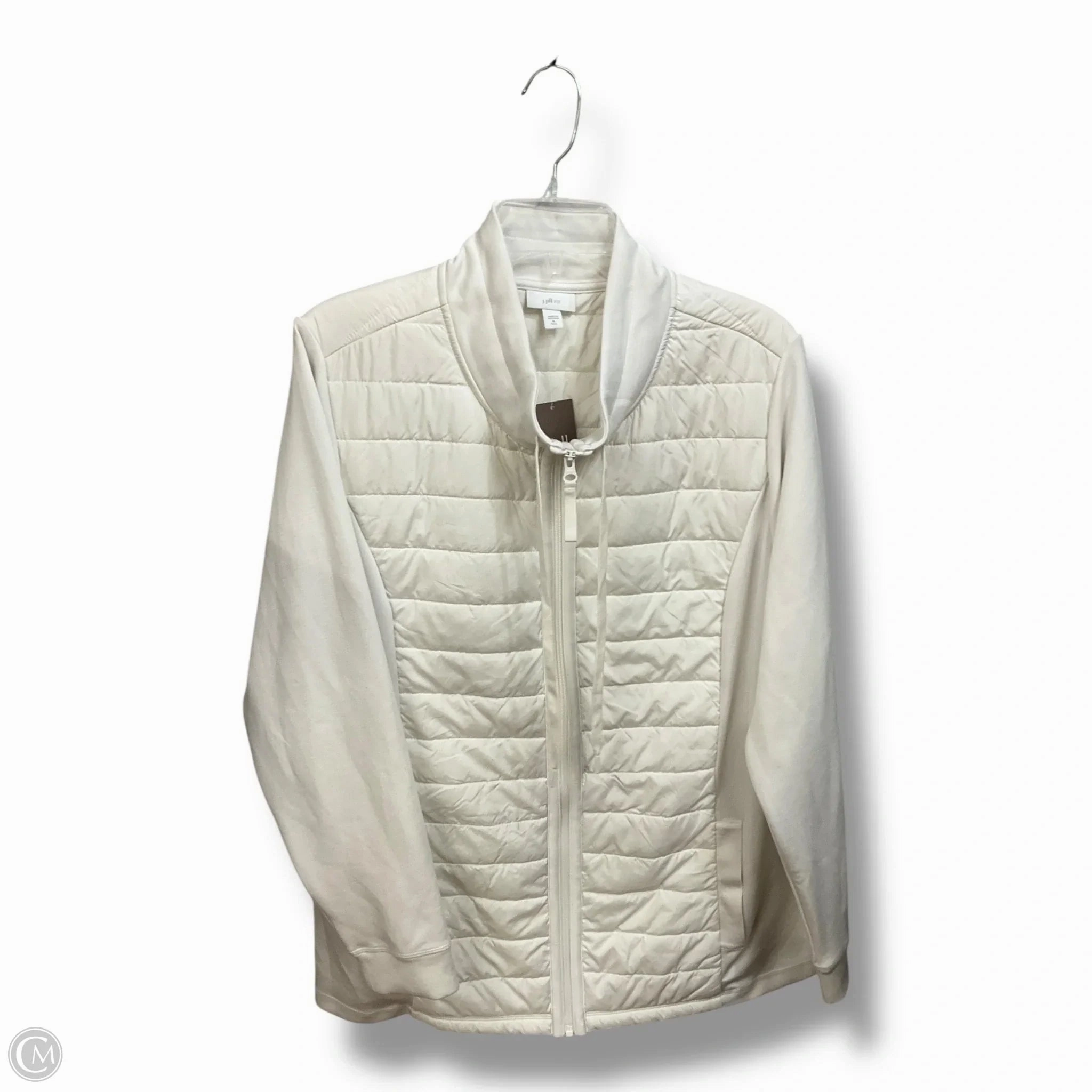 Jacket Puffer & Quilted By J. Jill In White, Size: Xl Thermal Retention Layer Everyday Active Style