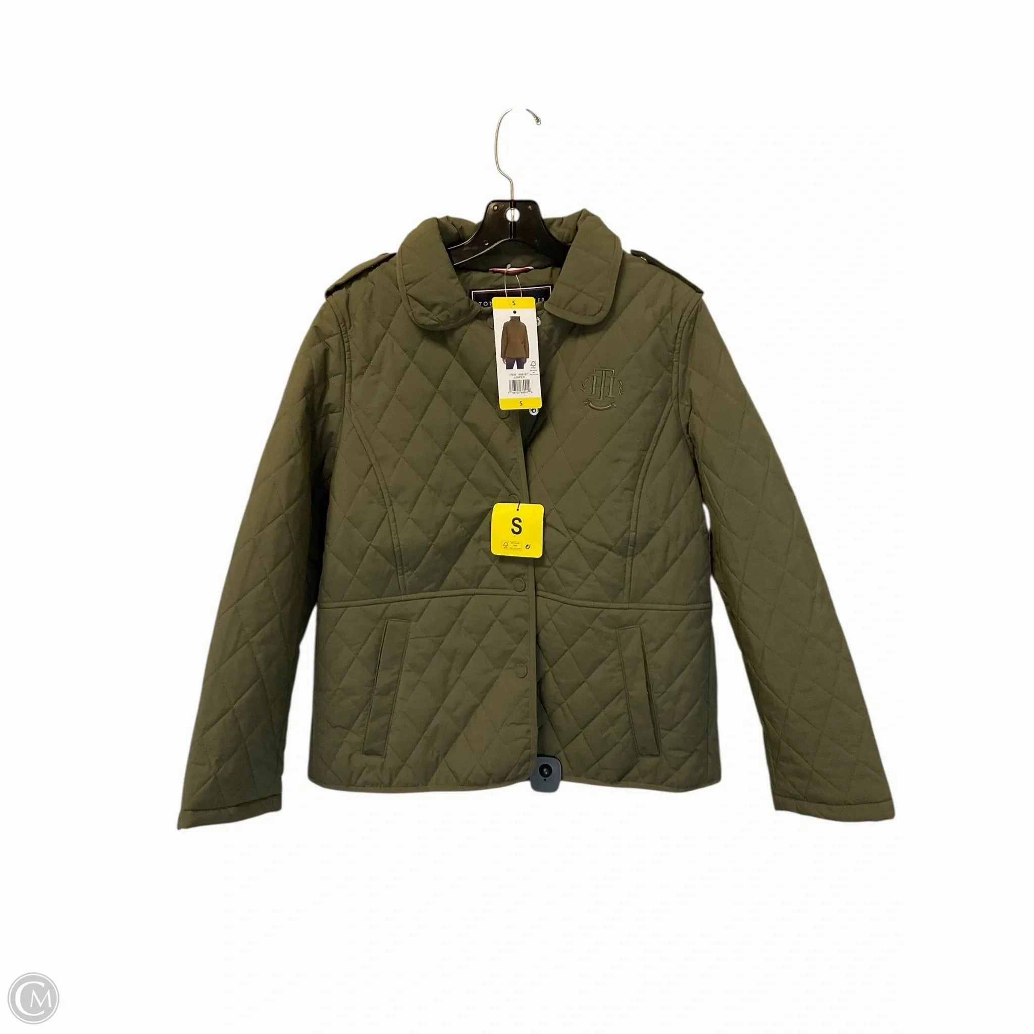 Jacket Puffer & Quilted By Tommy Hilfiger In Green, Size: S Fade Resistant Dye Cozy Fit