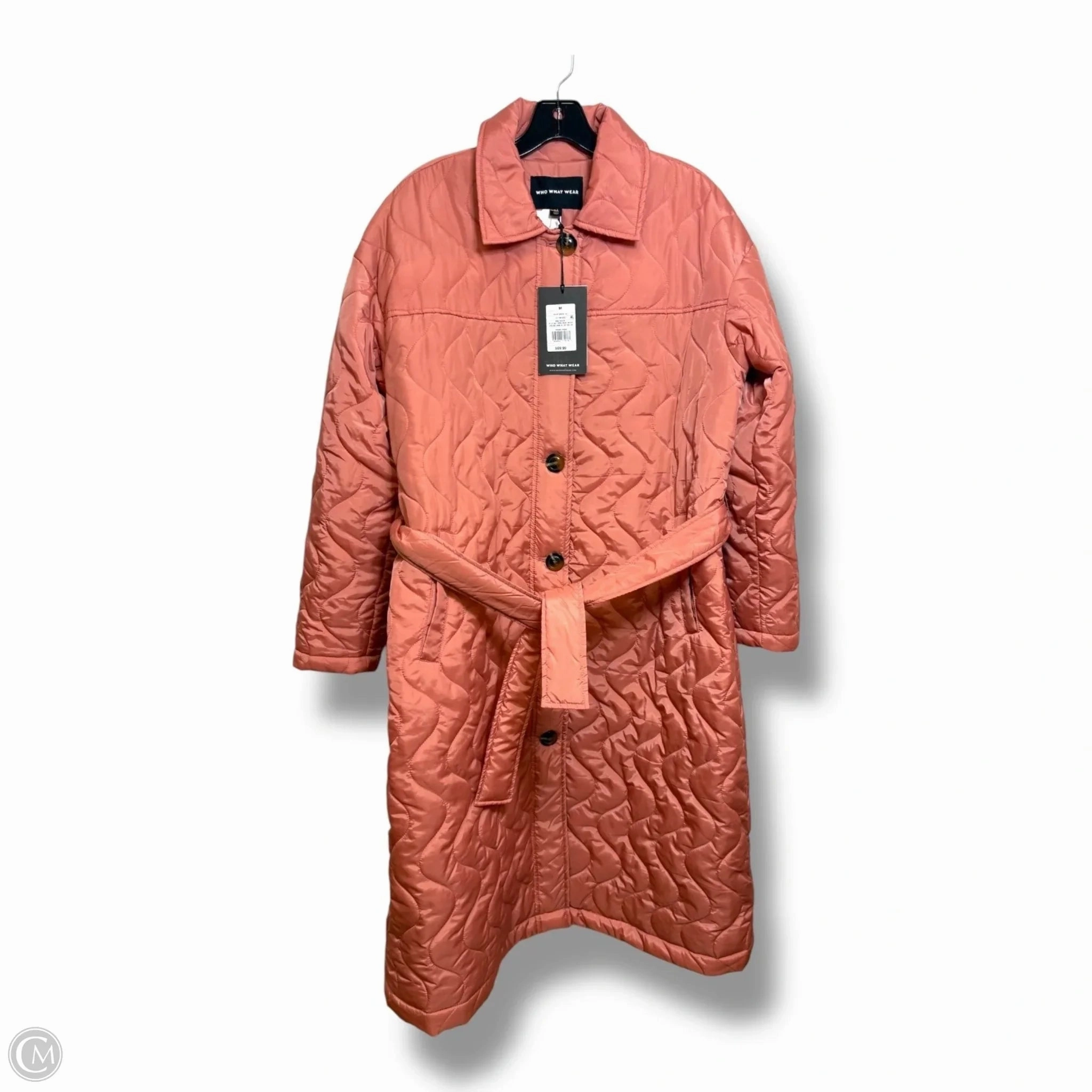 Fade Resistant Exterior Jacket Puffer & Quilted By Who What Wear In Coral, Size: M