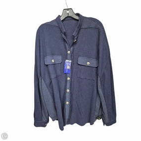 Jacket Shirt By Clothes Mentor In Navy, Size: Xxl Anti Pill Surface
