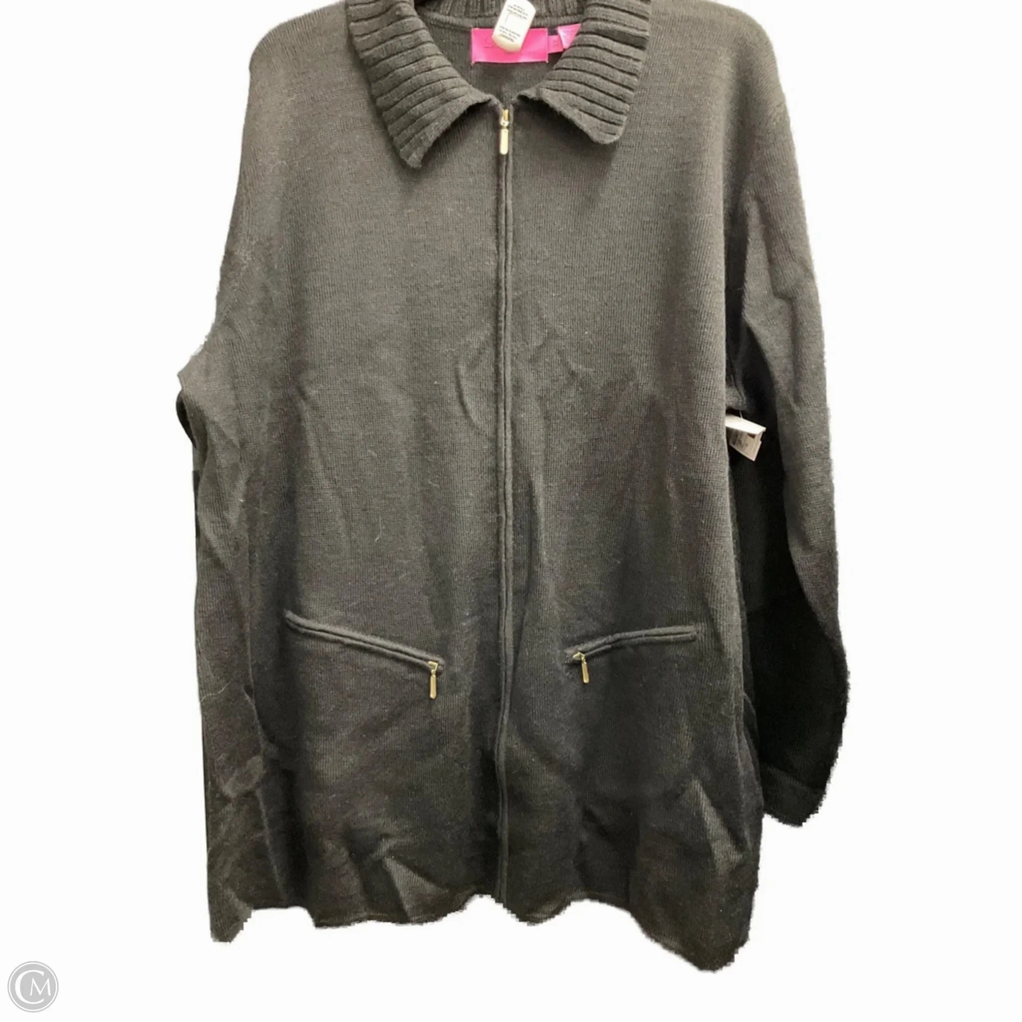 PFC Free Treatment Weekend Ready Look Jacket Shirt By Dana Buchman In Black, Size: 3x