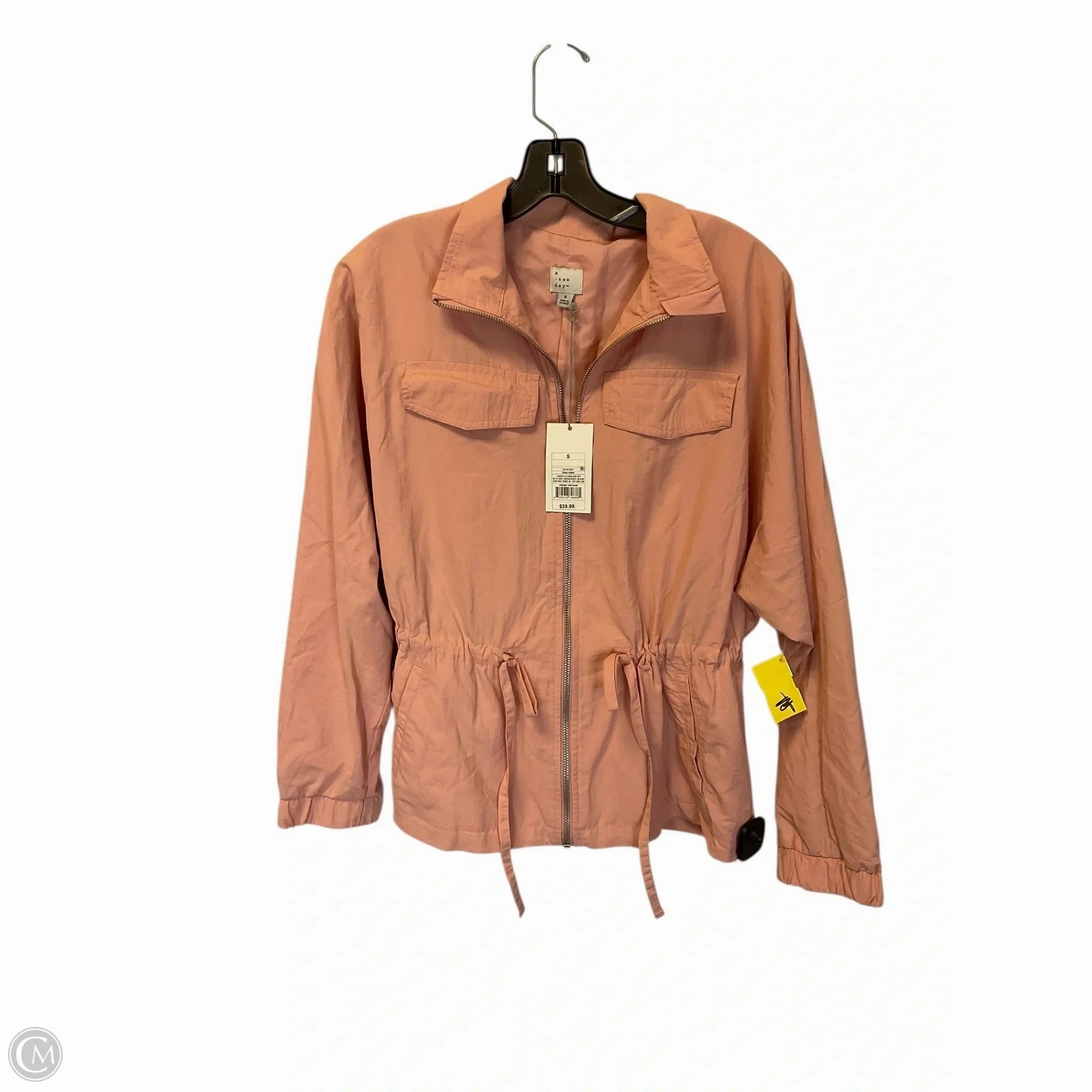 Jacket Utility By A New Day In Coral, Size: S Glow In The Dark Trim Multi Pocket