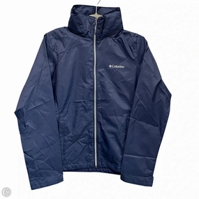 Jacket Windbreaker By Columbia In Blue, Size: S Teflon Coated Low Profile Fastening