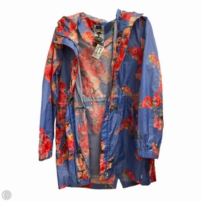 Jacket Windbreaker By Joules In Floral Print, Size: M Seamless Shoulder Construction