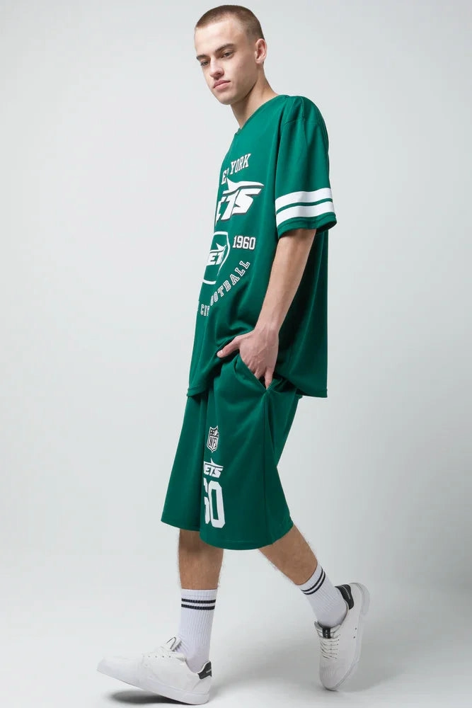 Comfy Vibes Jets Shorts Green