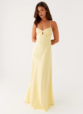 Joanie Maxi Dress - Yellow Go To Wear