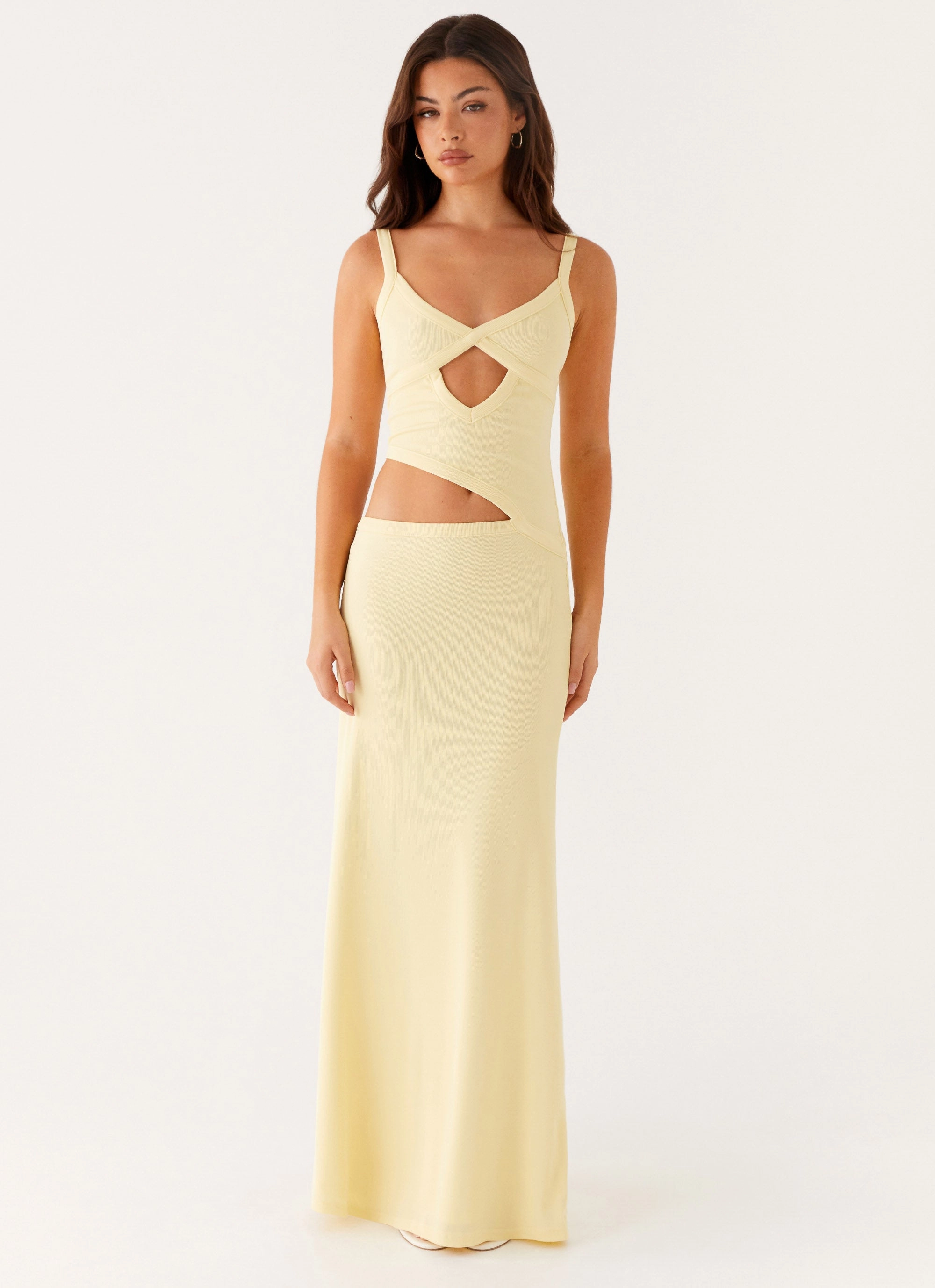 Jocelyn Maxi Dress - Yellow Bow Soft