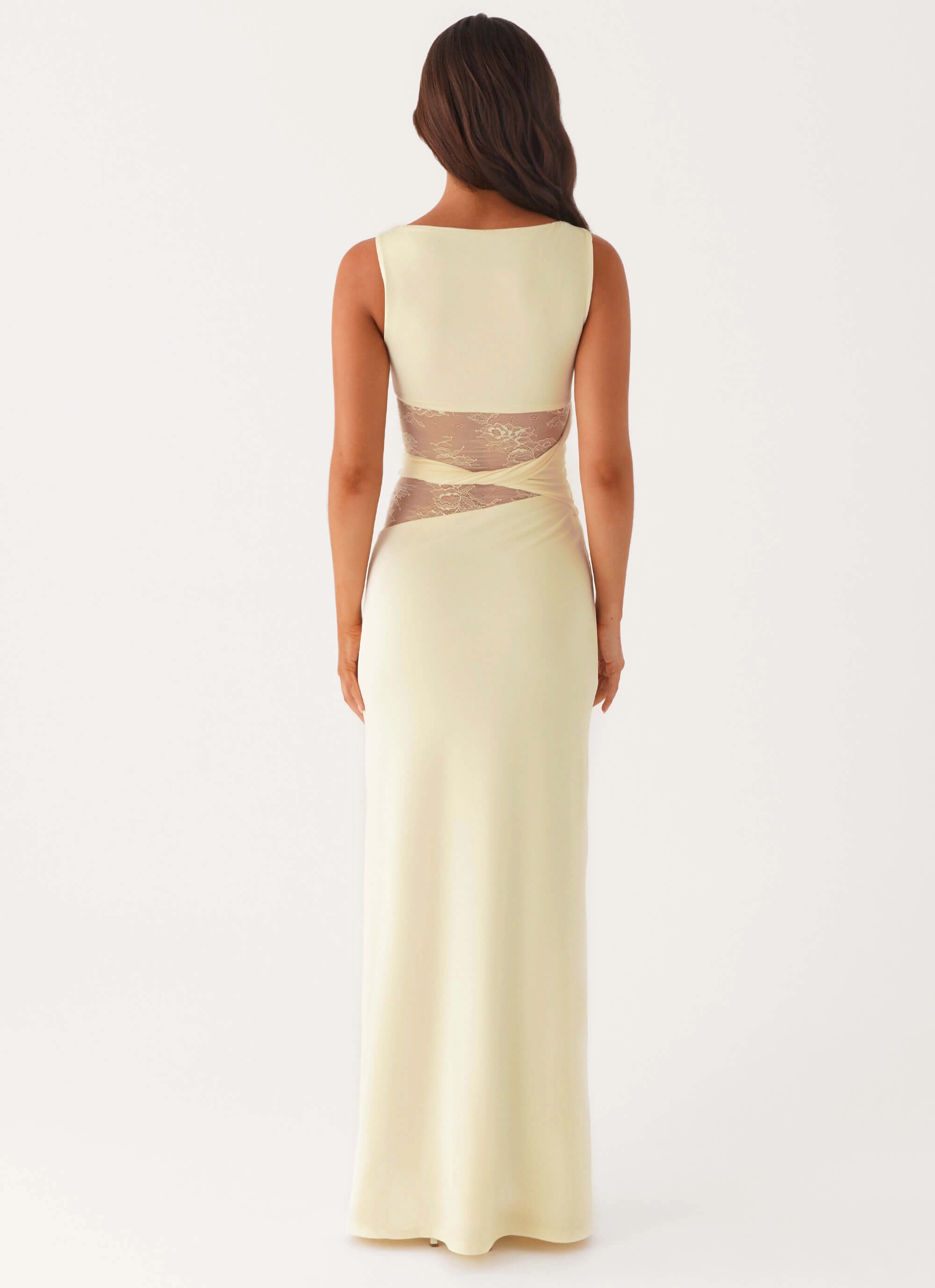Karma Maxi Dress - Yellow AntiFrayEdging
