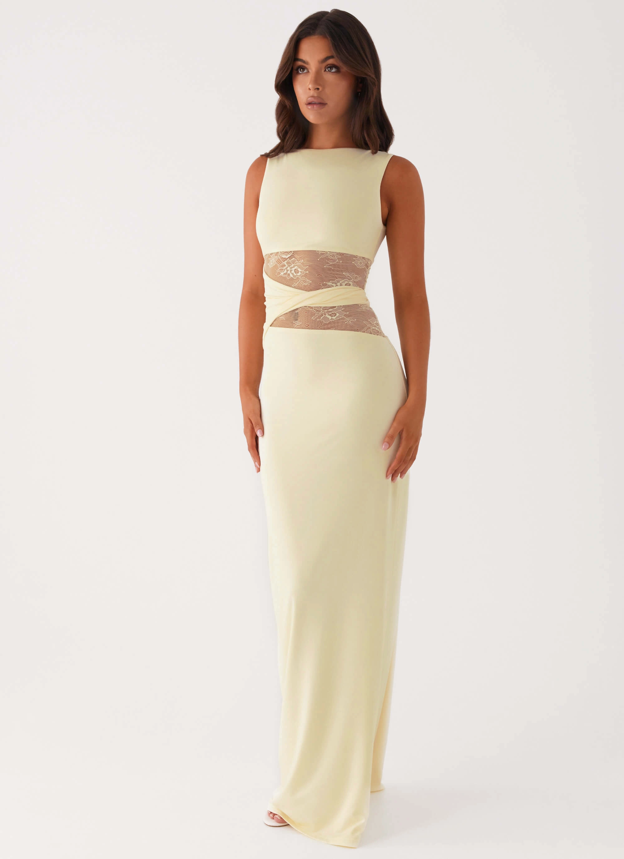 Spring-Season Karma Maxi Dress - Yellow