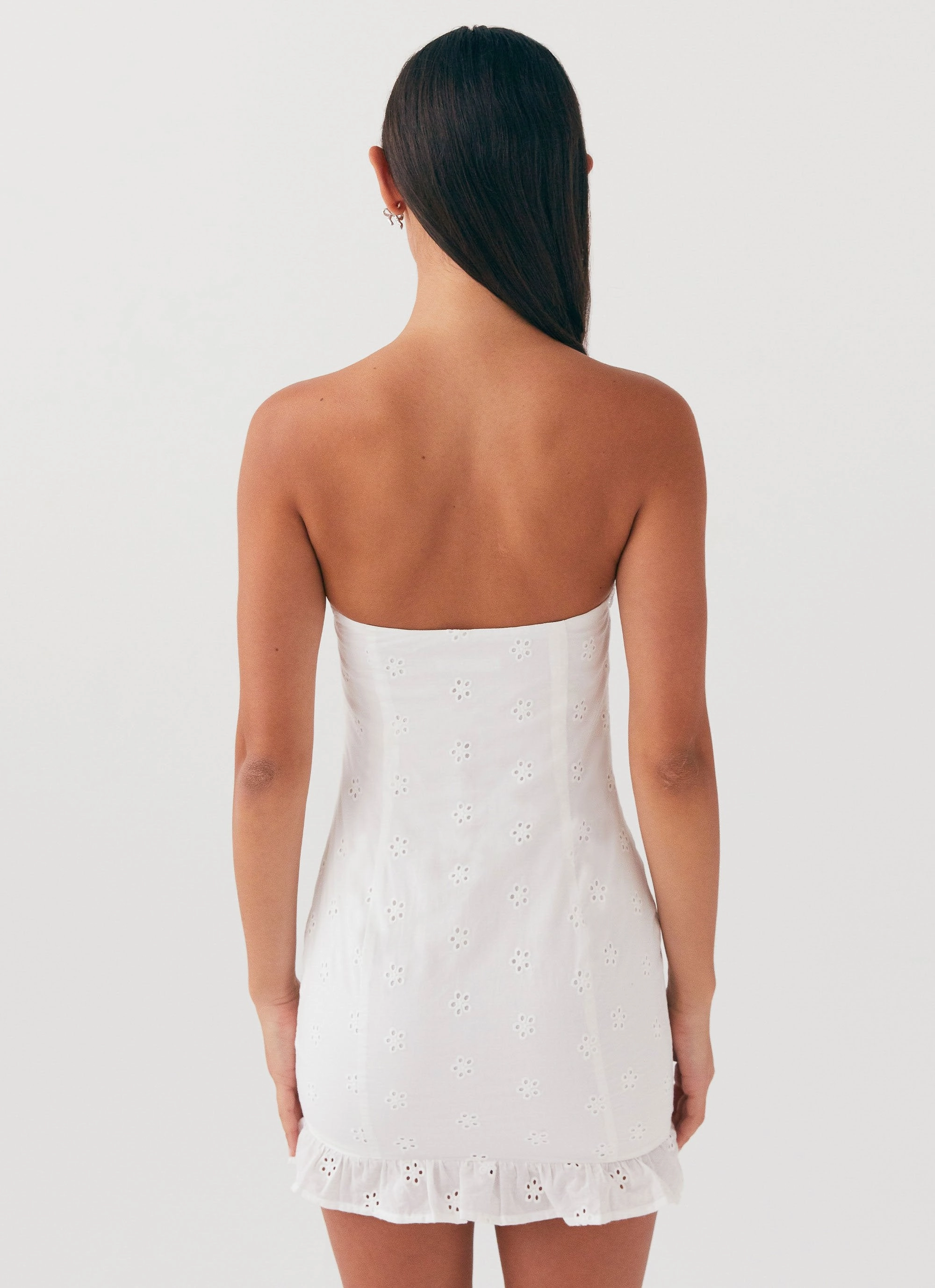 Katana Mini Dress - White Effortless Comfort