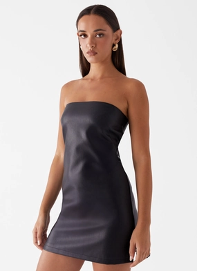Kenny Mini Dress - Black Layered Design