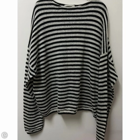 Comfy Layering Sweater Designer By All Saints In Striped Pattern, Size: L