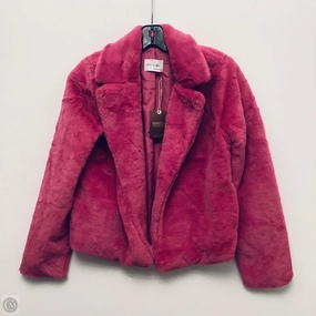 Jacket Faux Fur & Sherpa By Active Usa In Pink, Size: S Reflective details Non Restrictive Mobility