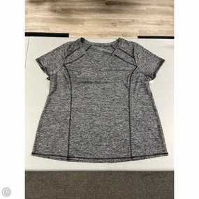 Trendy Top Short Sleeve By Livi Active In Grey, Size: 1x