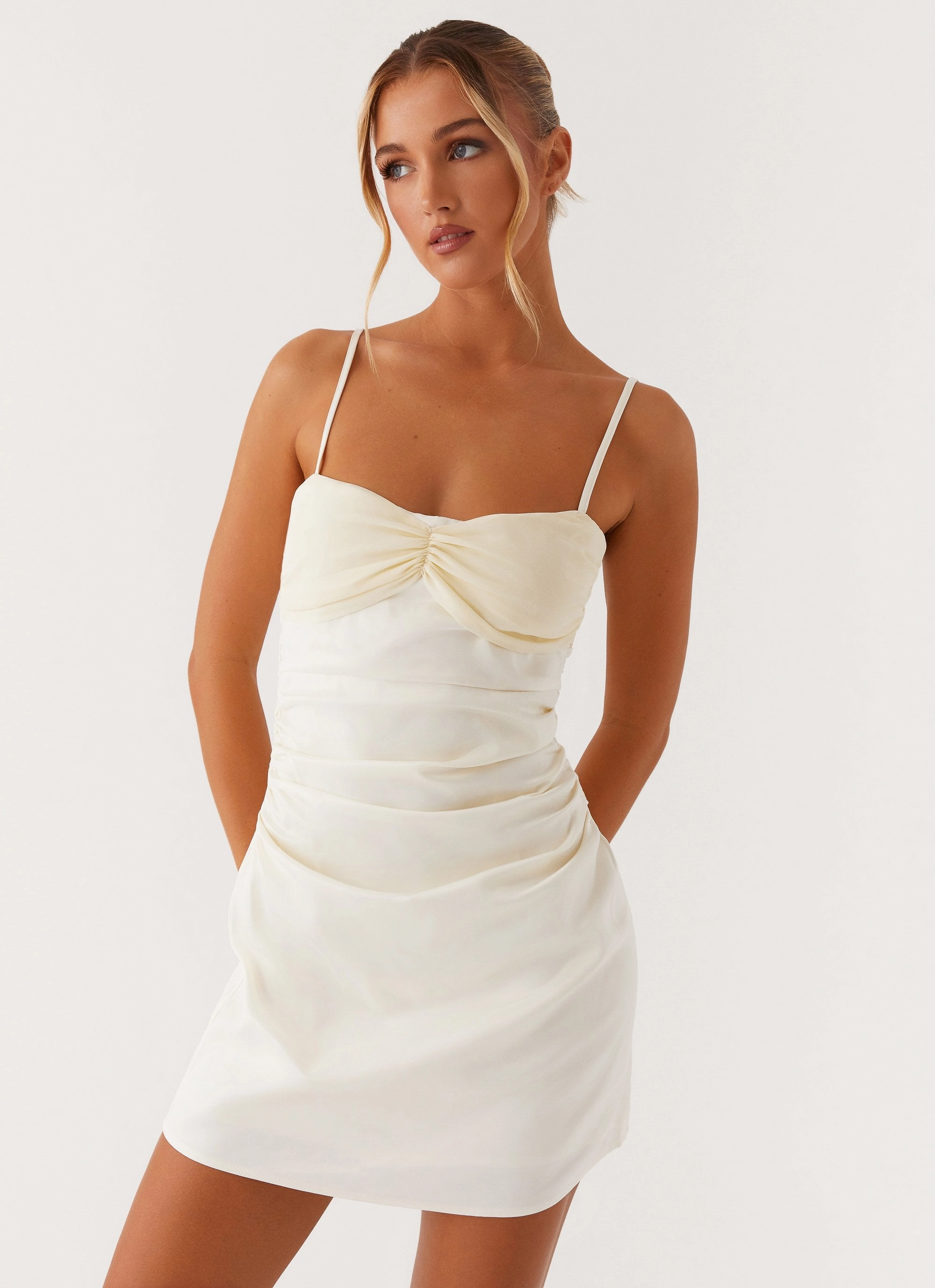 Soft Motion Last Summer Mini Dress - Ivory