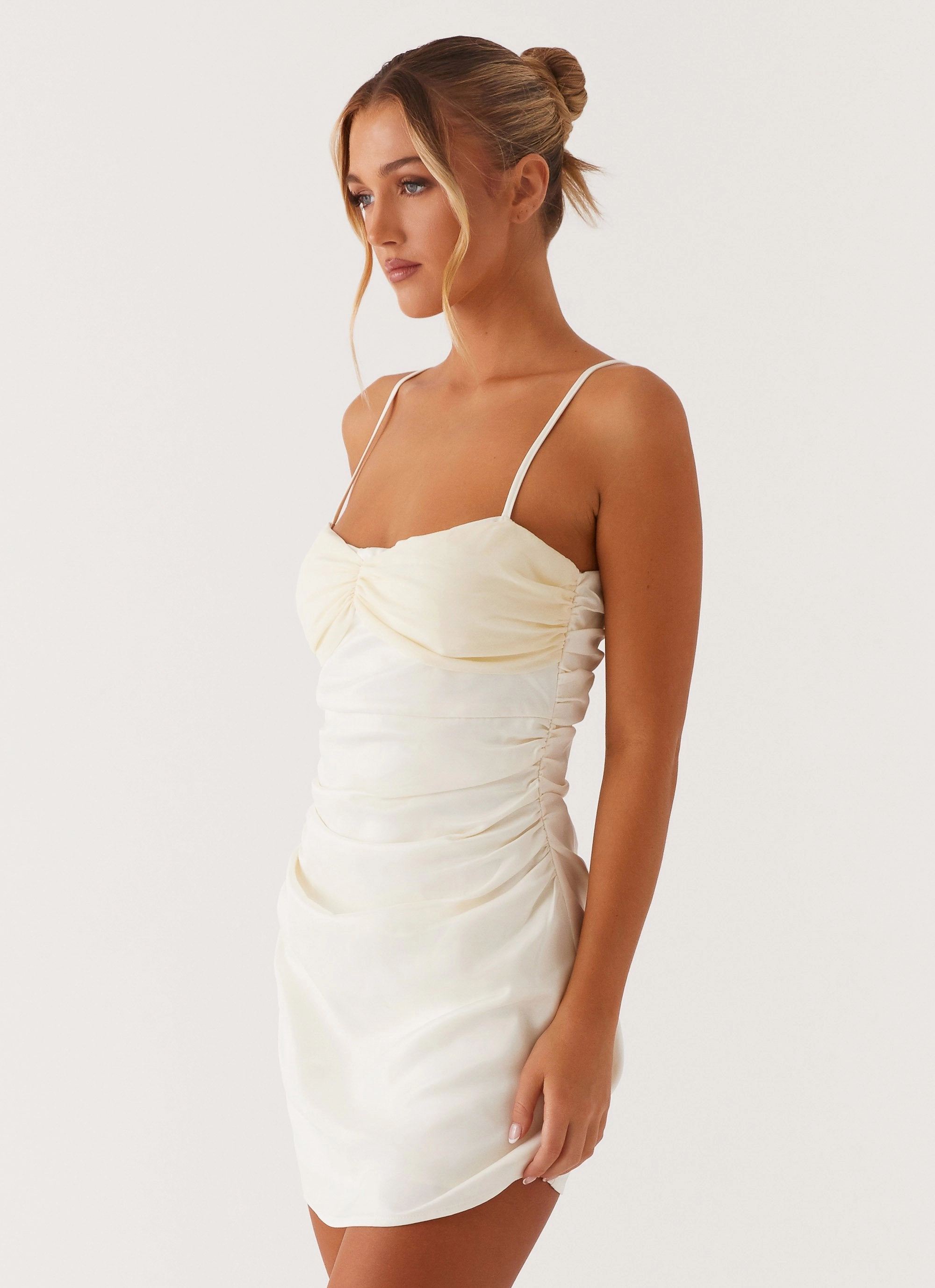 Last Summer Mini Dress - Ivory Elegant Motion Style Option