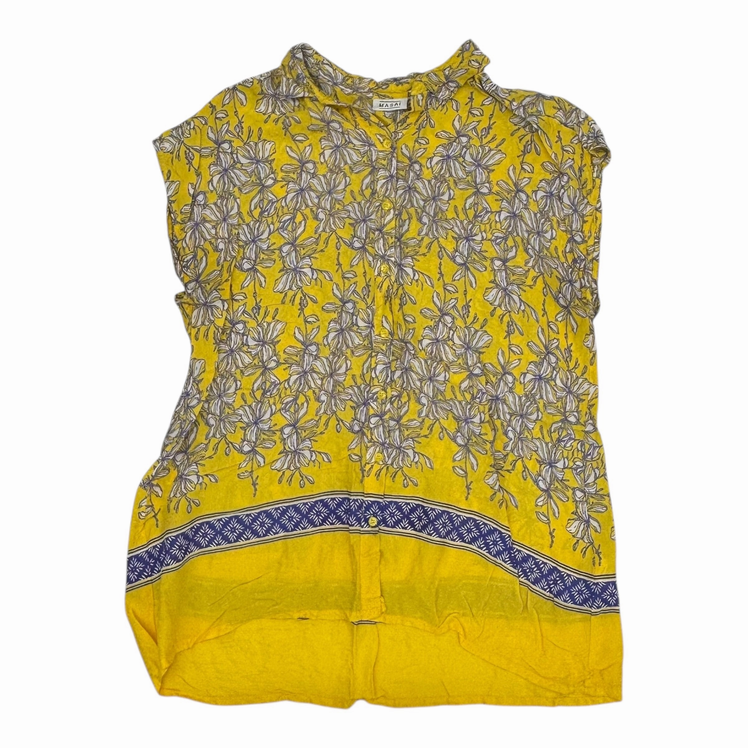 Tunic Ss By Clothes Mentor In Yellow, Size:Xl Comfy Movement