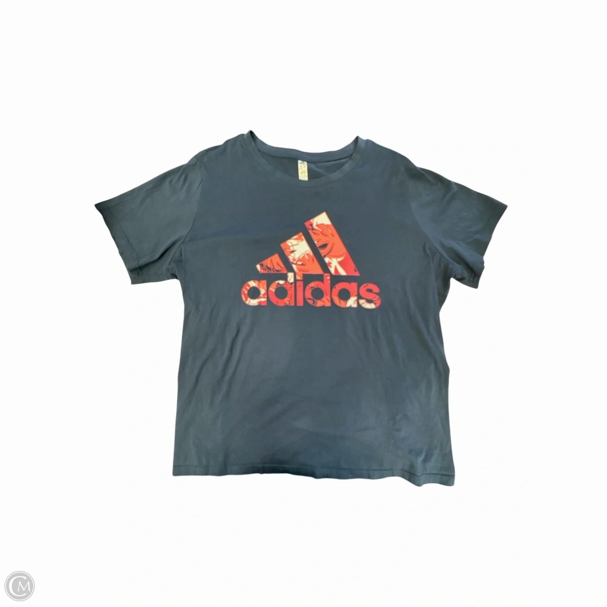 Layering Options Top Short Sleeve Basic By Adidas In Blue, Size: 3x