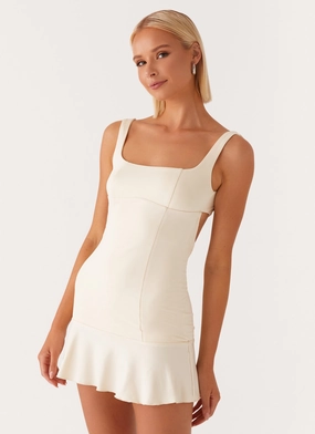 Someone New Mini Dress - Yellow Lounge Ready