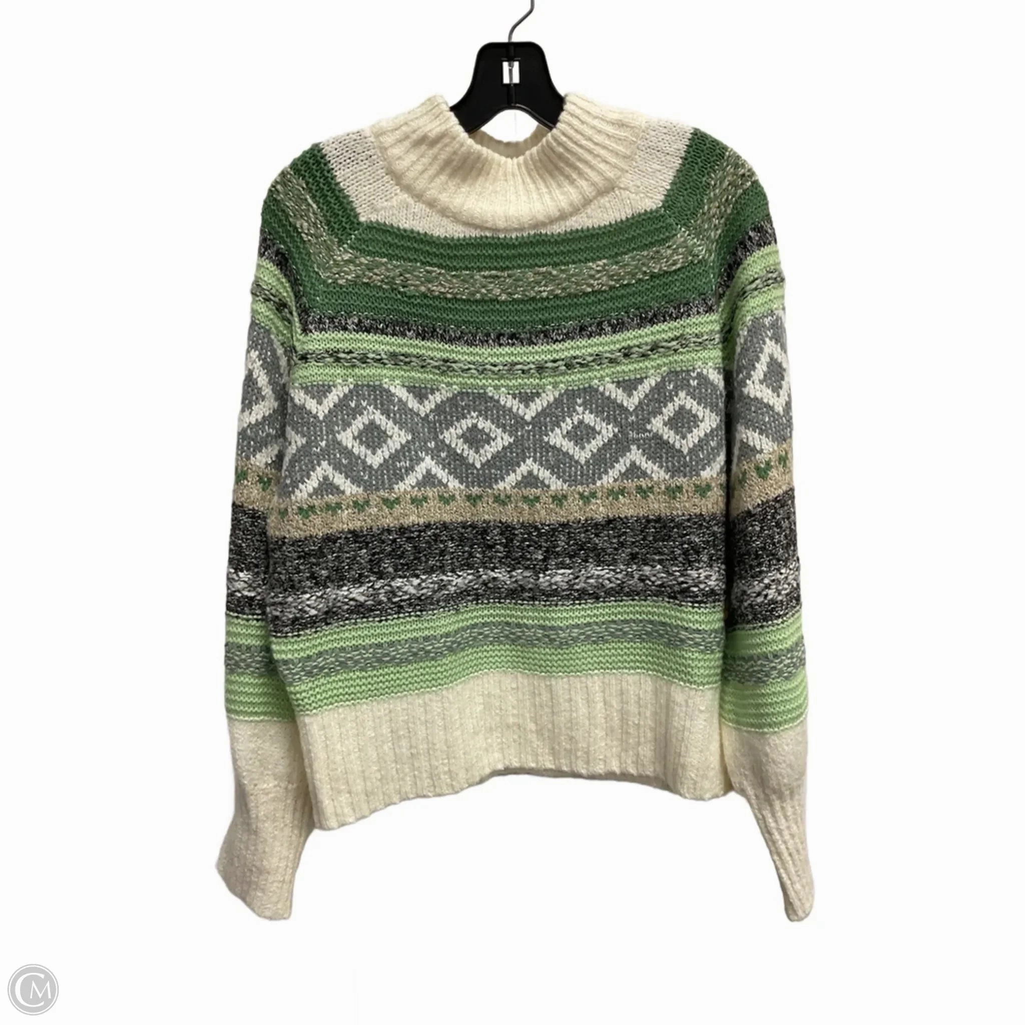 Thermal Lock Stitching Sweater Designer By Frye In Multi-colored, Size: L