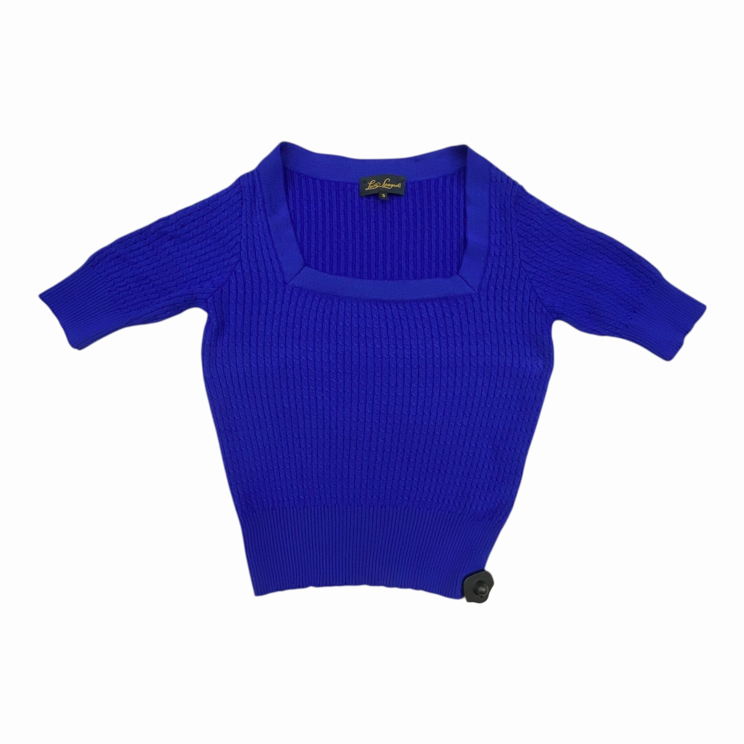 Snuggle Layers Sweater Designer By Luisa Spagnoli In Blue, Size:S