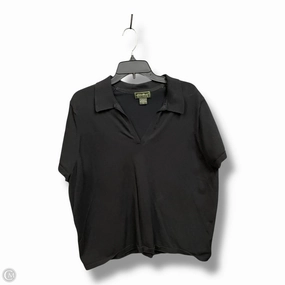 Comfortable Layer Informal charm Top Short Sleeve By Eddie Bauer In Black, Size: 2x