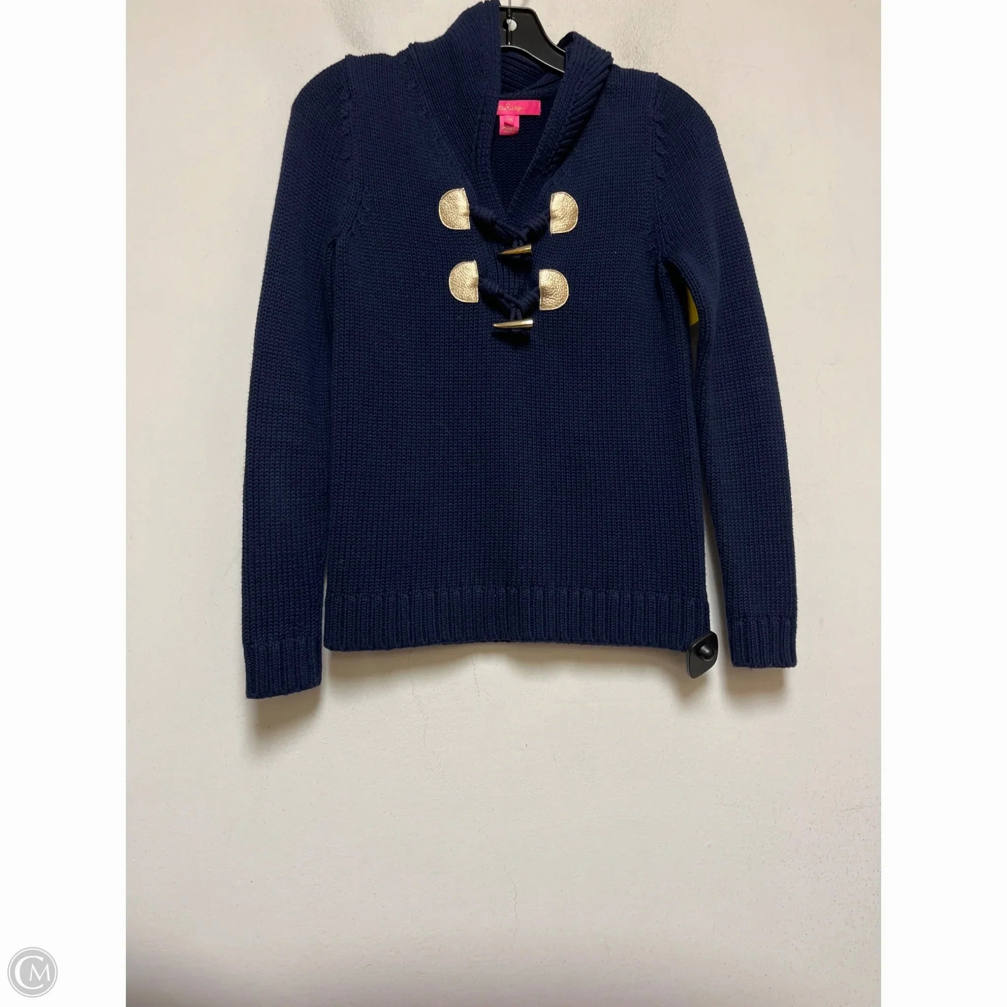 Warm and Soft Sweater Designer By Lilly Pulitzer In Navy, Size: Xxs