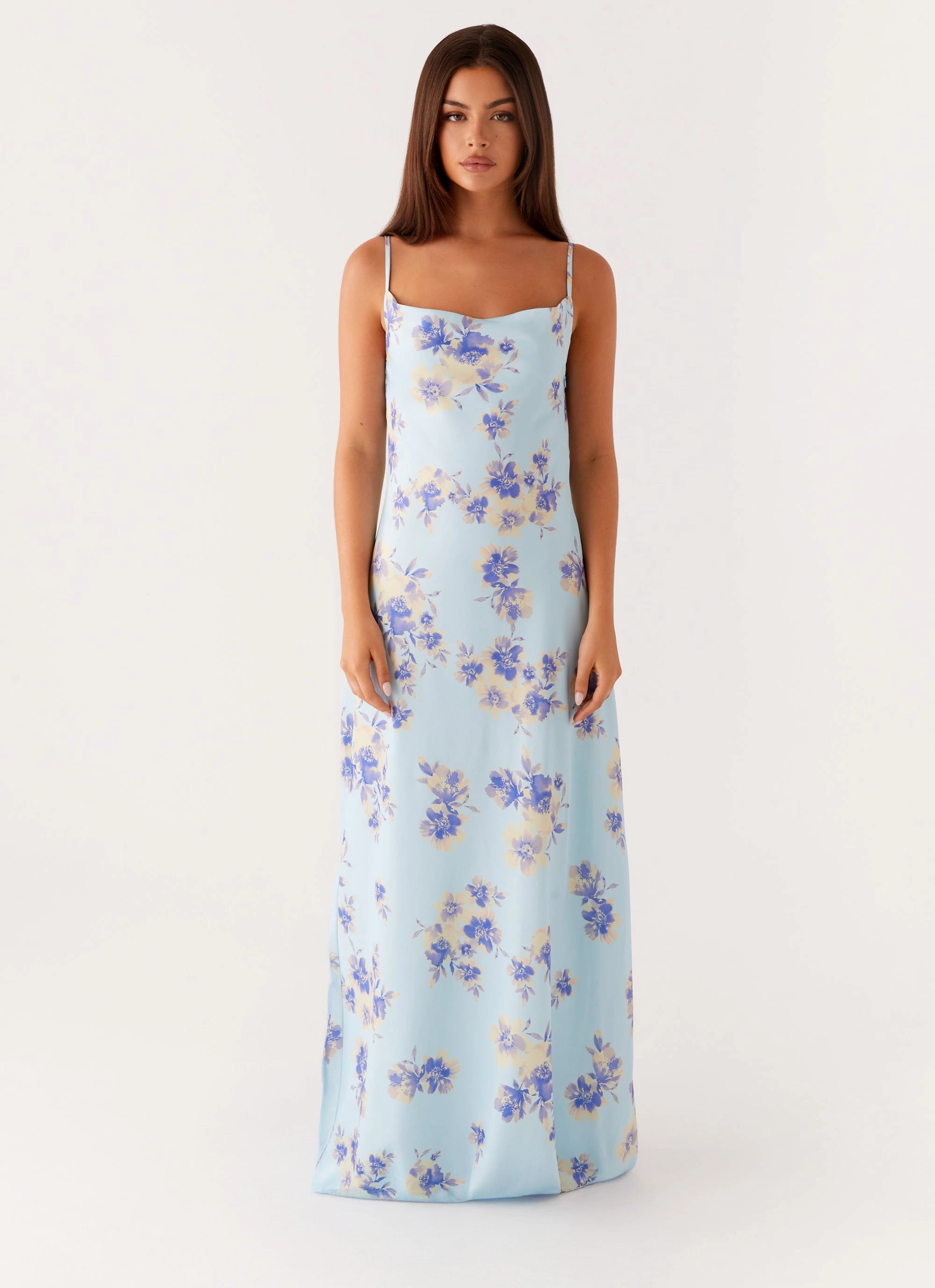 Sunny Lace Liana Cowl Maxi Dress - Print
