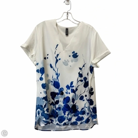 Top Short Sleeve By Cmf In Floral Print, Size: 2x Chic Style Trend