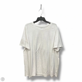 Timeless and Chic Trendy Vibes Top Short Sleeve By Lane Bryant In White, Size: 2x