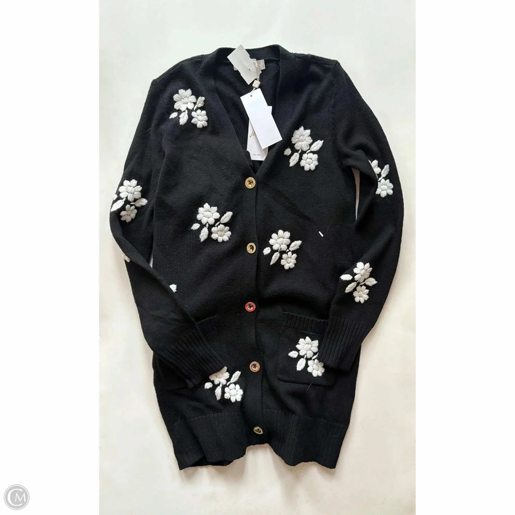 Sweater Designer By Lilly Pulitzer In Black, Size: Xs Comfy Fashion Reinforced Cuffs