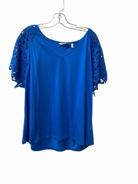 Top Ss By Soft Surroundings In Blue, Size:2X Relaxed fit style