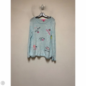 Sweater Designer By Lilly Pulitzer In Blue, Size: L Cozy Hug Breathable Movement