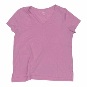Top Ss By Falls Creek In Pink, Size:Xl yoga clothing