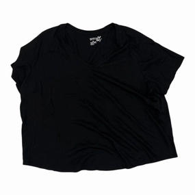 Adjustable Fit Light and Comfortable Top Ss By Terra & Sky In Black, Size:3X