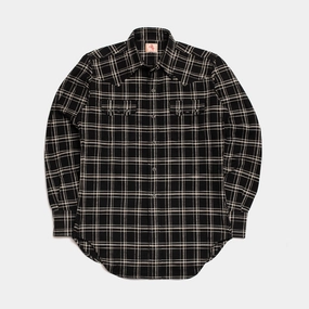 Trendy Wear Fitted Design Sawtooth Westerner Black & White Check