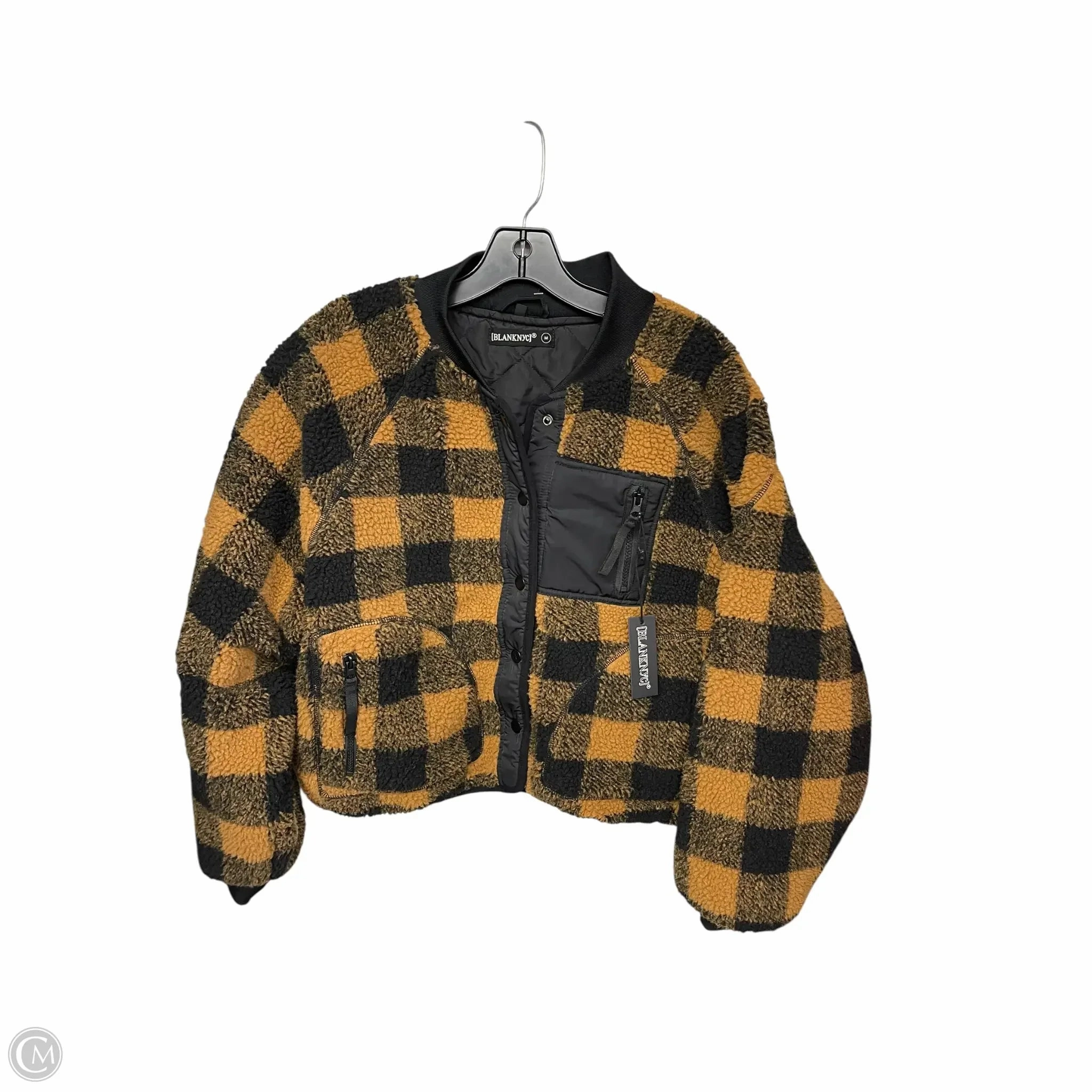 Jacket Faux Fur & Sherpa By Blanknyc In Brown, Size: M Old Style