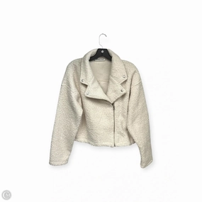 Quick Release Buckle Mechanism Subtle Color Tone Jacket Moto By No Boundaries In Cream, Size: Xl