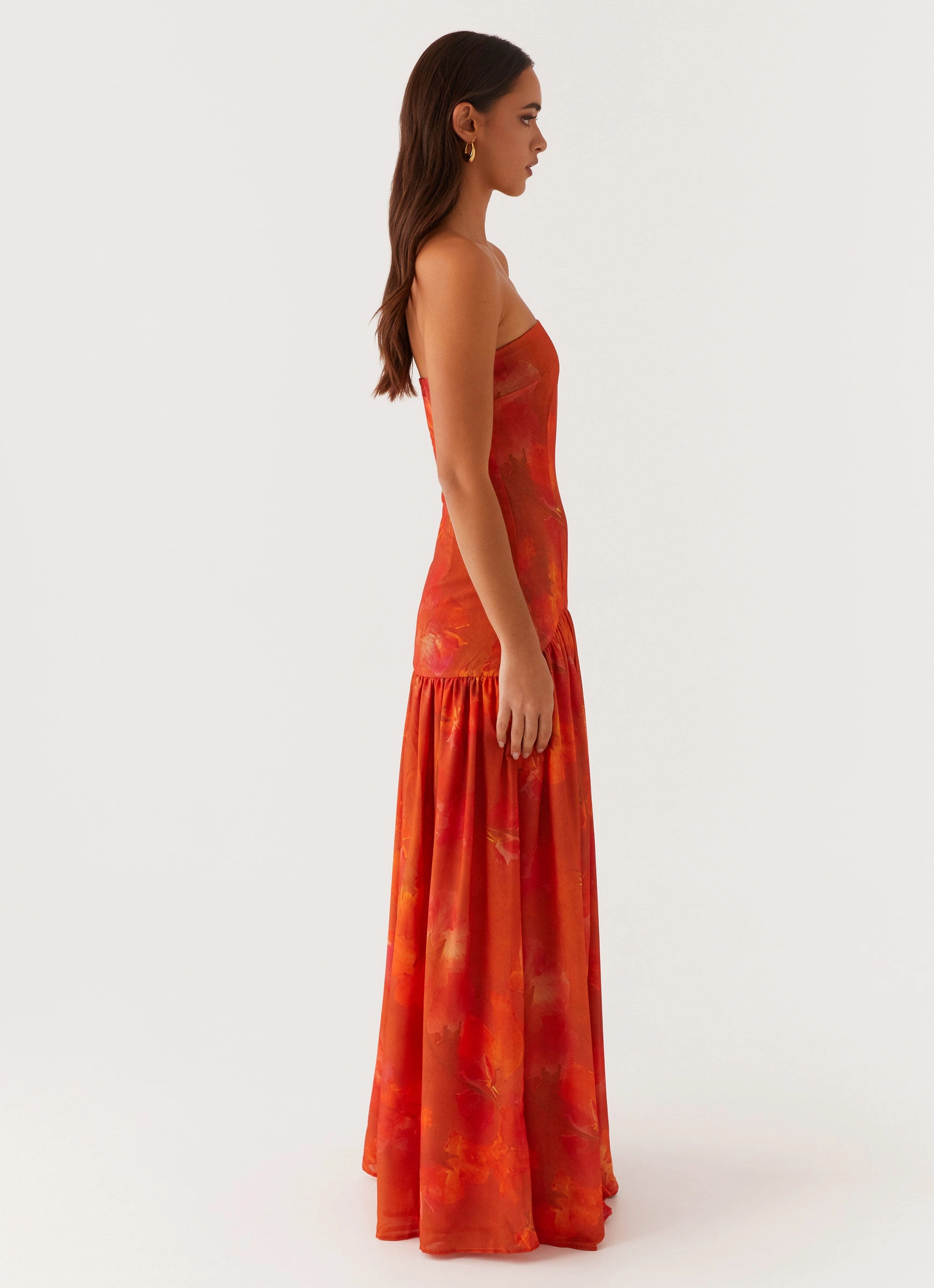 Effortless weekend dress Body Flow Eden Strapless Maxi Dress - Amber