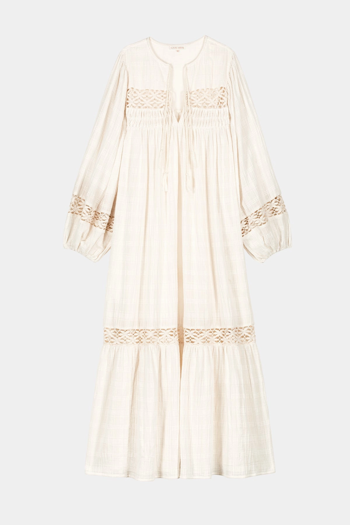 Louise Misha Gypse Dress in Snow Ostuni Checks Chic and Cozy Wear