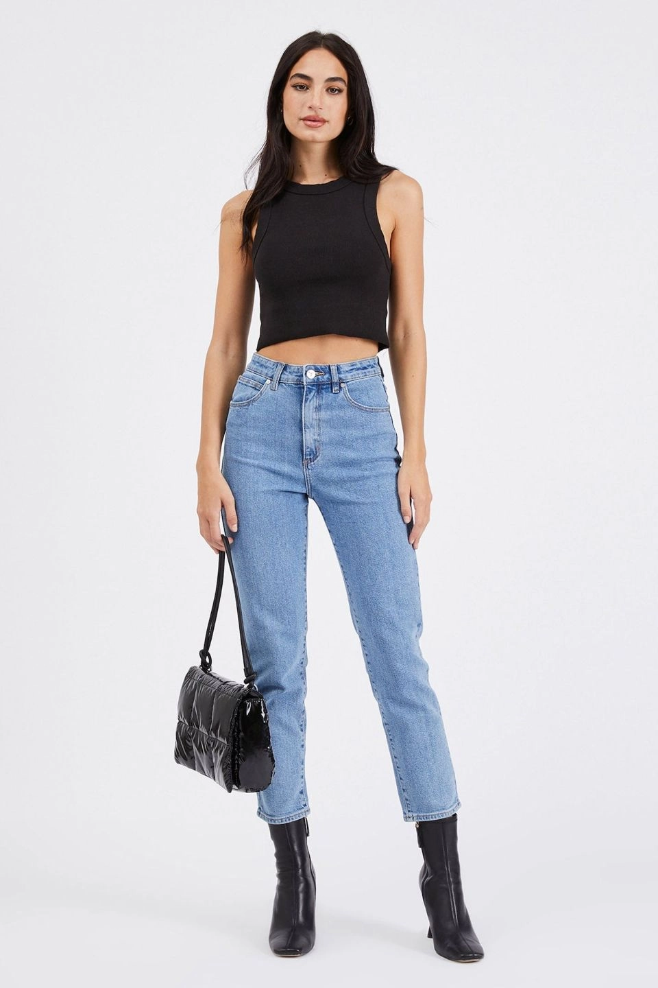 94 High Slim Georgia Blue Denim Jean Weather Flex Minimal Waist