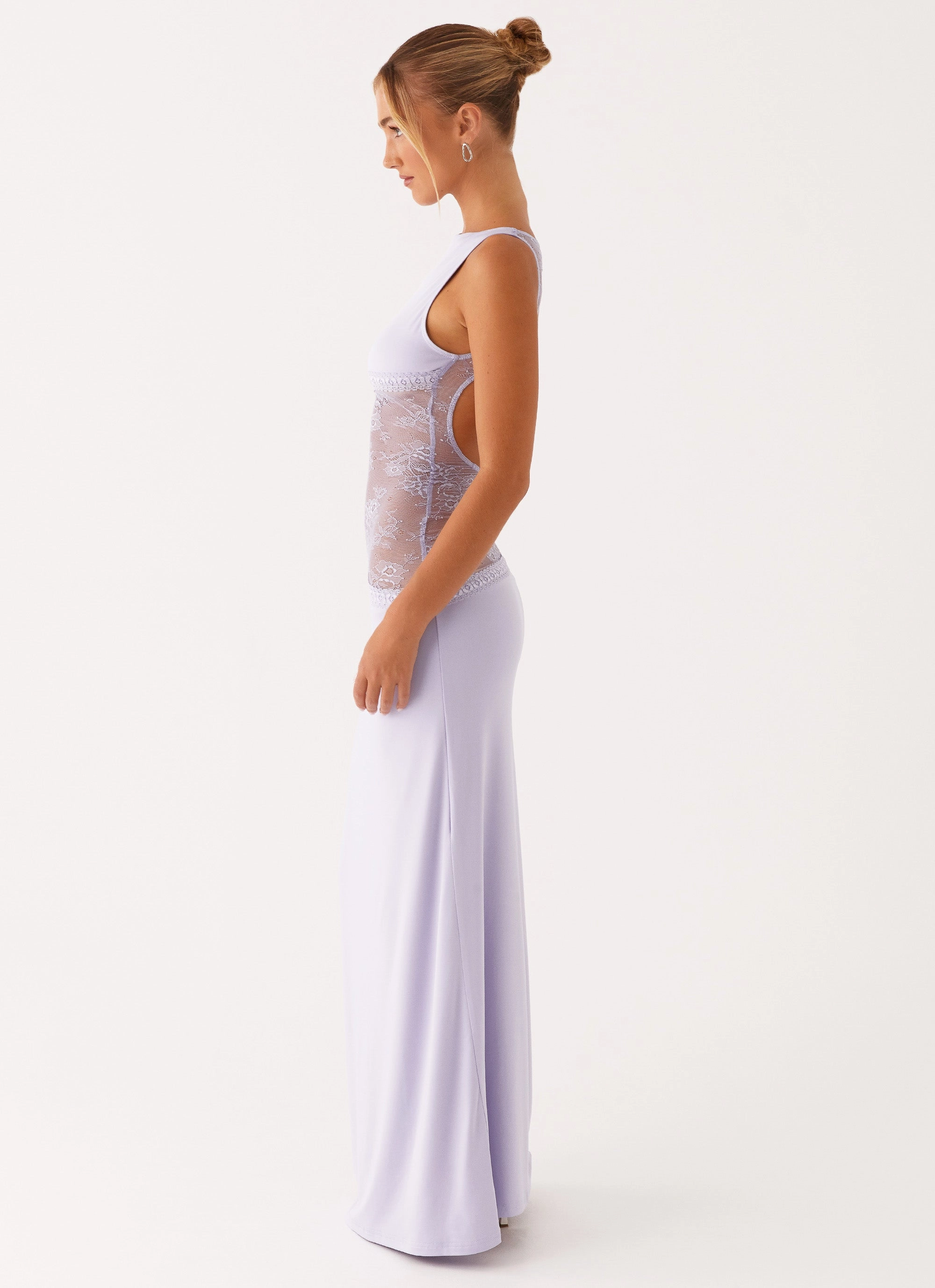 Elegant Layers Cozy Flex Lucinda Maxi Dress - Lilac
