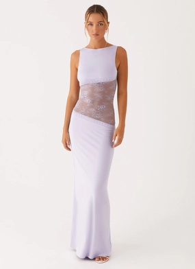 Lucinda Maxi Dress - Lilac Holiday-Party