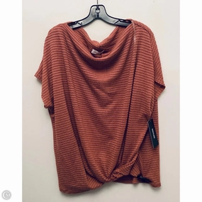 Modern Style Trend StretchReinforcedArmholes Top Short Sleeve By Gilli In Pink, Size: 3x