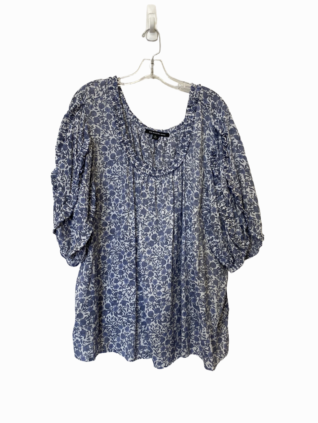 Autumn Wear Cross Grain Knit Top Short Sleeve By Zac And Rachel  Size: 3x