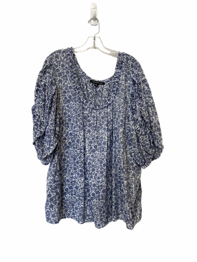 Autumn Wear Cross Grain Knit Top Short Sleeve By Zac And Rachel  Size: 3x