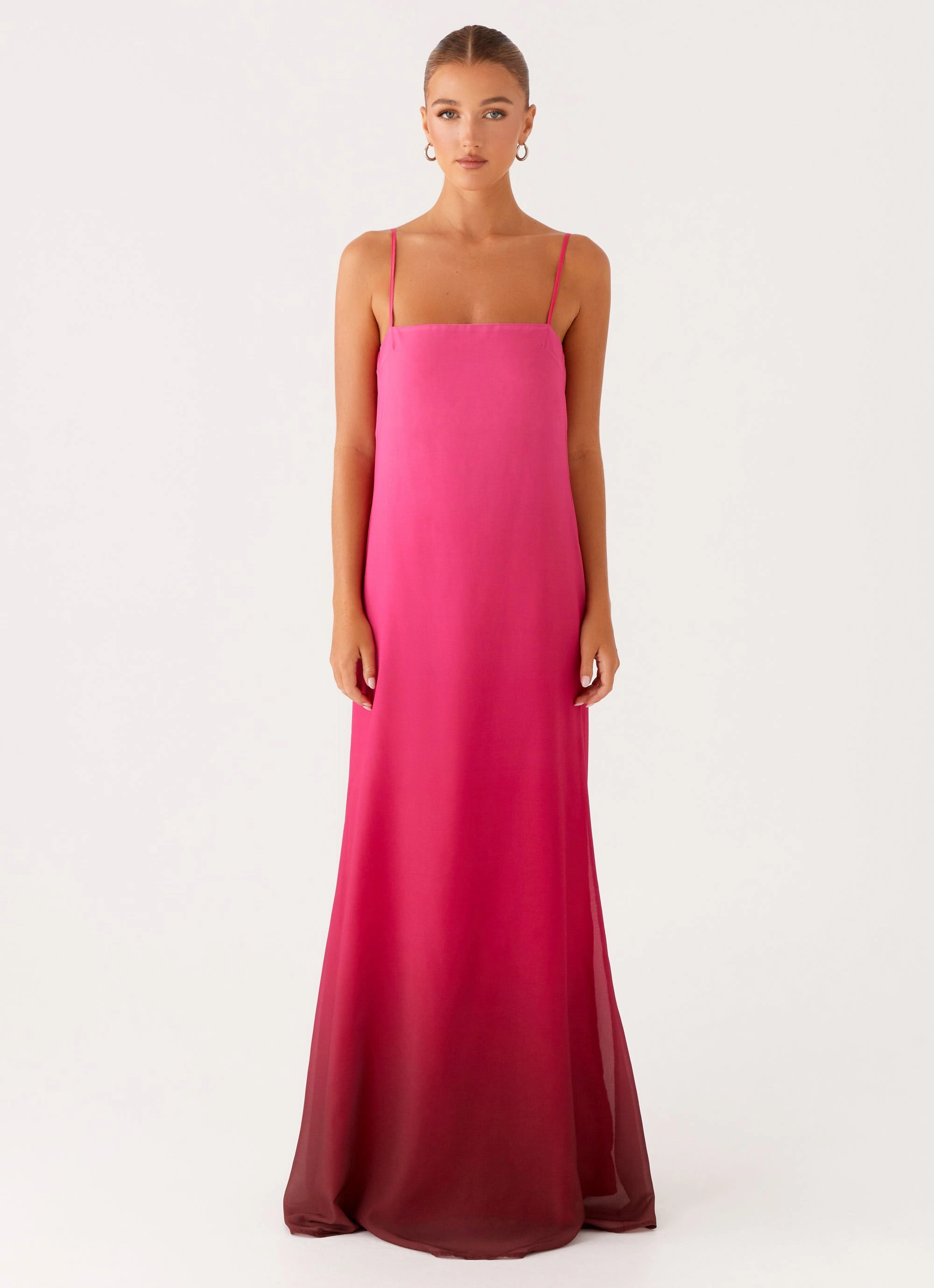 Comfortable travel dress Summer Ready Marianne Maxi Dress - Fuchsia Gradient