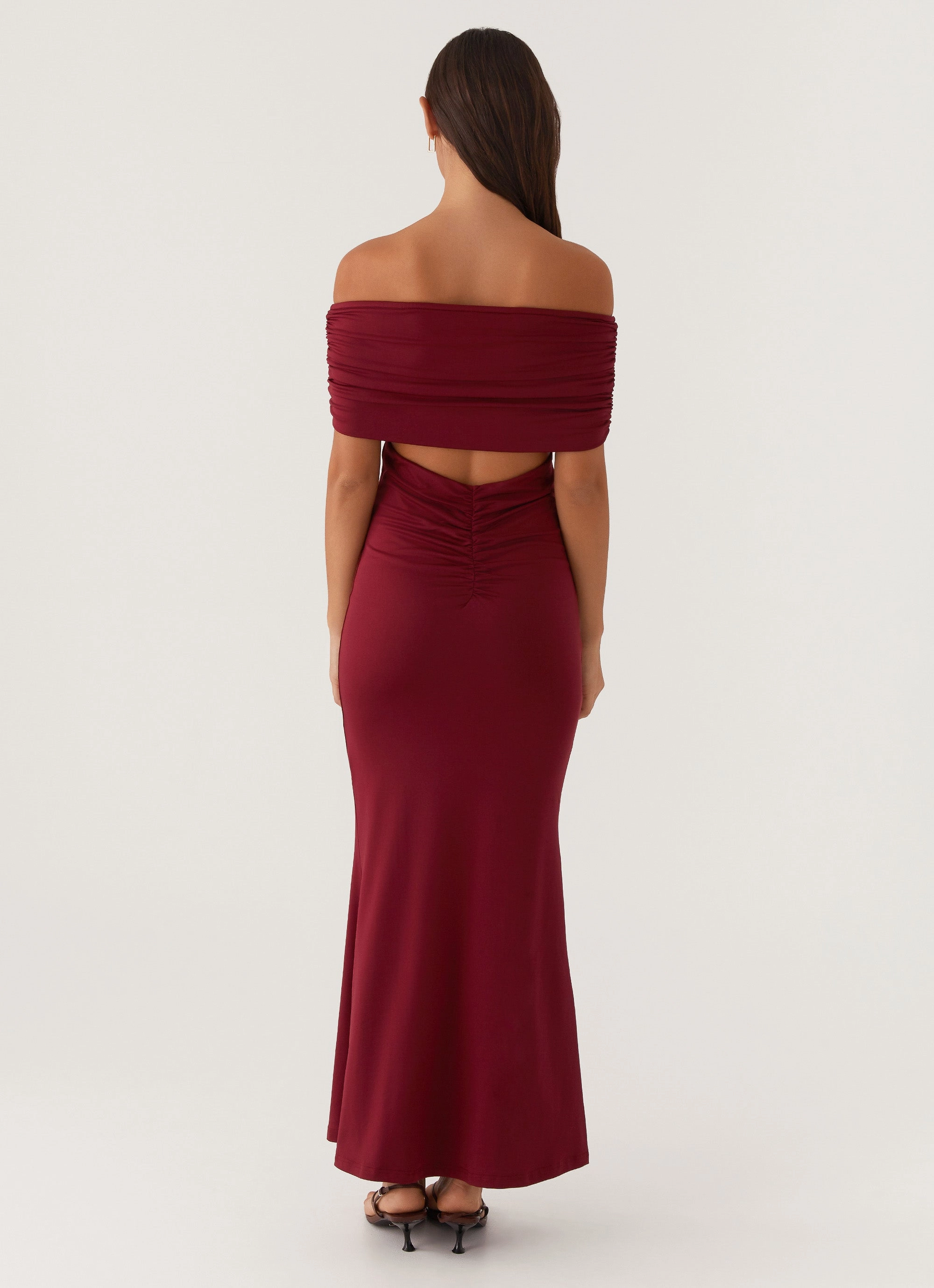 Maude Maxi Dress - Maroon Simple Mood